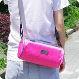 Waterproof Bicycle Handlebar Bag with Transparent Pouch and Adjustable Strap High-Capacity Cycling Front Pack #2 Pink