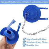 2 Pack Universal Toilet Tank Flapper 2 Inch Easy to Install Long Lasting All Rubber Seal Flapper Replacement Water Saving, High Performance-Blue