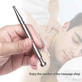 Stainless Steel Deep Tissue Massage Tool-Manual Acupuncture Pen-Trigger Point Massage Relief Pain Therapy Tools Full Body Relaxing Trigger Self-Massage Acupressure Bar (A)-A