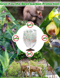 4 Packs Bird Netting Pest Barrier with Drawstring, 4.9Ft x 3.3Ft+3.3FT x 2.7FT Garden Tree Netting Pest Barrier Fruit Covers Prevent Fruits Plants from Squirrel Bird Insect Deer Animals