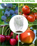 4 Packs Bird Netting Pest Barrier with Drawstring, 4.9Ft x 3.3Ft+3.3FT x 2.7FT Garden Tree Netting Pest Barrier Fruit Covers Prevent Fruits Plants from Squirrel Bird Insect Deer Animals