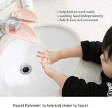 Faucet Extender - Sink Handle Extender, Safe Fun Bathroom Hand-Washing Solution for Babies, Toddlers, Kids, Teach Your Kids Good Sanitation Habits(Grey)