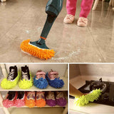 10 PCS 5 Pairs Dust Duster Mop Slippers Shoes Cover, Multi Function Washable Microfiber Foot Socks Floor Cleaning Shoes Cover for House Kitchen Office