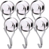 Youngneer 100 LBS Magnetic Hooks Heavy Duty for Hanging BBQ Grill Tools Pot Holders Strong Neodymium Refrigerator Magnet Hanger Hook Swivel Swing for Locker Kitchen Classroom Cruise Cabins