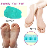 Foot Shower Massager Scrubber with Non Slip Suction Cups, Feet Exfoliation Cleaner Mat for Foot Massage Clean Improve Circulation Reduce Pain