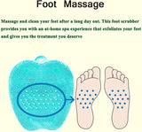 Foot Shower Massager Scrubber with Non Slip Suction Cups, Feet Exfoliation Cleaner Mat for Foot Massage Clean Improve Circulation Reduce Pain