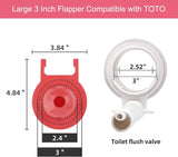 Large 3-Inch Toilet Flapper Replacement Compatible with TOTO Flapper Model G-Max, THU138S, THU175S and THU331S- Oversized Sealing and Easy to Install
