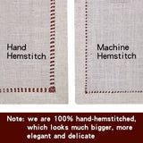 Handmade Hemstitch Gray Dining Table Runner Or Dresser Scarf, Rectangular 14 by 72 Inch