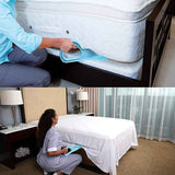 Mattress Lifter Mattress Wedge Elevator, 4 PCS 15.2"x5.4" Ergonomic Mattress Lifter Tool for Changing Sheets Bed Making Alleviate Back Pain (Large & Small)