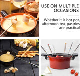 12 Pieces Fondue Forks, Stainless Steel Fondue Forks Roasting Sticks 24cm Fondue Skewers with Heat Resistant Handle for Cheese Chocolate Fondue Roast Marshmallows Meat