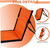 Reclining Beach Mat 15x43.3x15.8/15x26.8x15.8'' Oxford Cloth Waterproof Foldable Beach Lounge Chair Lightweight & Portable Lounger for Adults Holidays Camping Park