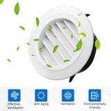 4 Inch Soffit Vent Round Vent Cover Air Vent Covers Round Ceiling Diffuser Dryer Vent Cover with Built in Mesh Air Wall Vent Cover for Exhaust Fan Inline Duct Fan Bathroom Kitchen