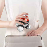 Mini Handheld Massager - Powerful Massage Vibrations for Muscle Relief & Relaxation, Portable Vibrating Body Massager with LED Light for Hand Head Neck Back Legs Arms Pain Release (Purple)