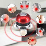 Mini Handheld Massager - Powerful Massage Vibrations for Muscle Relief & Relaxation, Portable Vibrating Body Massager with LED Light for Hand Head Neck Back Legs Arms Pain Release (Purple)