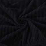 Office Chair Covers, Elastic Stretch Computer Chair Seat Slipcovers Super Fit Anti-dust Desk Seat Cover Spandex Removable Washable Kitchen Chair Protective Cover (Black)
