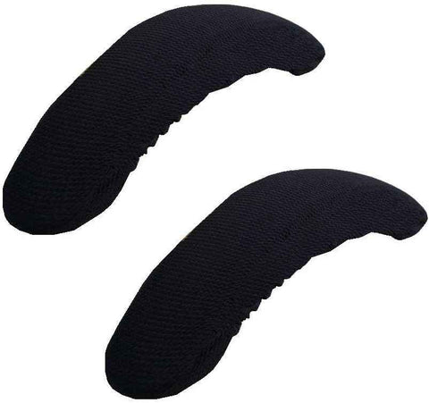 Removable Washable Office Chair Armrest Slipcovers Covers Pads (Black)