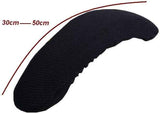Removable Washable Office Chair Armrest Slipcovers Covers Pads (Black)