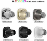 Handheld Shower Head Holder - 5 Angles Adjustable - Concealed Adhesive Mount (Holder Only)