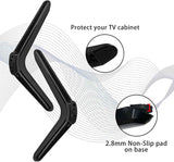 TV Base Stand, TV Legs for TCL Roku TV Stand Legs, ABS TV Legs with Screws and Instruction, TV Stand Legs Replacement for Most Smart TV(Black)