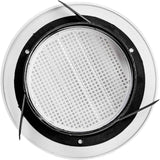 8 Pack Air Vent Round, 4 Inch Air Soffit Vent, ABS Louver Vent Cover with Built-in Fly Screen Mesh, Ceiling Louver Grille Cover for Garage, Bathroom, Kitchen, Office, Home Ventilation
