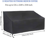 Patio Sofa Cover,Waterproof Patio Furniture Cover,Sofa Cover,Outdoor Sofa Cover,UV Proof,Fast Fading,Durable And Waterproof Patio Furniture Cover,For 2-Seater Outdoor Sofa