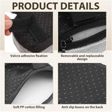 2 Pack Chair Armrest Pads,Chair Armrest Cooling Gel Cushions, Ergonomic Armrest Pads,Office Chair Armrest Pads Covers with Memory Foam Elbow Pillow for Forearm Pressure Relief for Computer (Grey)