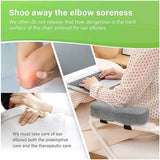 2 Pack Chair Armrest Pads,Chair Armrest Cooling Gel Cushions, Ergonomic Armrest Pads,Office Chair Armrest Pads Covers with Memory Foam Elbow Pillow for Forearm Pressure Relief for Computer (Grey)