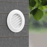 4 Inch Soffit Vent Round Vent Cover Air Vent Covers Round Ceiling Diffuser Dryer Vent Cover with Built in Mesh Air Wall Vent Cover for Exhaust Fan Inline Duct Fan Bathroom Kitchen