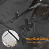 Waterproof Stacking Chair Covers for Outdoor Furniture, All-Weather Heavy-Duty 210D Oxford Fabric, Fits 25"x25"x47" Patio Chairs (Black, 1 PC)