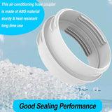 Portable Air Conditioner Exhaust Hose Connector, Both 5.1"/5.9" Exhasut Vent Hoses with Clockwise & Counter Clockwise, Universal Mobile AC Unit Vent Hose Coupler Coupling Extension