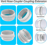 Portable Air Conditioner Exhaust Hose Connector, Both 5.1"/5.9" Exhasut Vent Hoses with Clockwise & Counter Clockwise, Universal Mobile AC Unit Vent Hose Coupler Coupling Extension