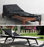 Sun Lounger Cover Waterproof Patio Chaise Lounge Chairs Cover Sunbed Recliner Protective Cover Outdoor Garden Furniture Cover 208 x 76 x 41/79cm