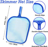 2 Pack Pool Skimmer Net, Hot Tubs Nets Fine Mesh Leaf Rake for Cleaning Surface of Pond Swimming Pool Cleaning Supplies and Accessories