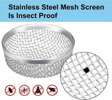 RV Furnace Vent Insect Screen Cover 2 Pack with Installation Tool, Durable Mesh RV Flying Insect Screen for Campers and Trailers, Easy Fit, Rust Proof, Keeps Bugs Out