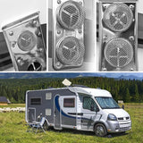 RV Furnace Vent Insect Screen Cover 2 Pack with Installation Tool, Durable Mesh RV Flying Insect Screen for Campers and Trailers, Easy Fit, Rust Proof, Keeps Bugs Out
