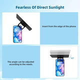 2PCS Phone Sunshade Cover, Adjustable Phone Umbrella for Sun, UV Protection Anti-Glare Sun Visor, Portable Screen Shield, for Outdoor Driving, Beach, Travel - Compatible with 4-7" Phones