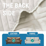 Armrest Covers for Sofa Water Resistant Couch Arm Remote Control Holder Organizer Magazine, Tablet, Phone, iPad(Set of 2, Ivory/Beige) Double Diamond-ivory/Beige -