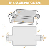 100% Waterproof Couch Cover for 3 Cushion Sofa Washable Pet Friendly with Elastic Straps Thick Durable Storage Pocket(XL Sofa, Beige) Beige 78"-X-Large