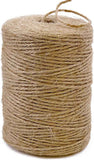 PerkHomy Natural Jute Twine 600 Feet Long String for Crafts Gift Wrapping Packing Gardening Crochet Knitting Macrame Decor (Brown 2mm * 600feet) (1/12 In) (182M)
