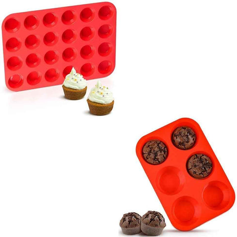 Mini Cupcake Pan & 3.5" Jumbo Muffin -