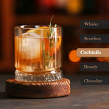 Whiskey Ice Cubes Mold 2 Pack - Round Cube & Ball Maker Set with Storage Bin, Trays Lid, Tongs for Bourbon Cocktails, Gifts Lover