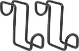 2PCS 4 Inch Tack Hook Heavy Duty Metal Birdle Water Bucket Hanger for Hanging Horse Bridles,Halter and Buckets(Black) -