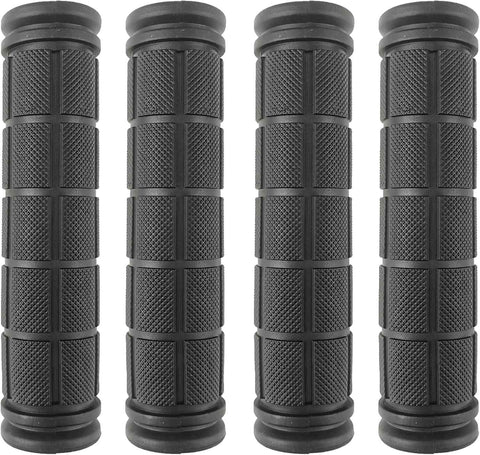 2 Pairs Bicycle Handle Bar Grips Mushroom for BMX/Road Mountain Bikes Black