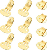 19mm x 31mm Shoe Clips, 10 Pcs Flat Blank Clips Supplies Embellishments for DIY Crafts Decoration Project Shoes Gold