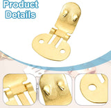 19mm x 31mm Shoe Clips, 10 Pcs Flat Blank Clips Supplies Embellishments for DIY Crafts Decoration Project Shoes Gold