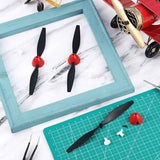 6 Sets Spare Rc Plane Propellers Airplane Carbon Fiber Nose Cone Compatible with Tr-p51 4 Channel Remote Control Propeller Savers and Adapter -