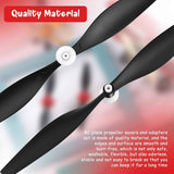 6 Sets Spare Rc Plane Propellers Airplane Carbon Fiber Nose Cone Compatible with Tr-p51 4 Channel Remote Control Propeller Savers and Adapter -