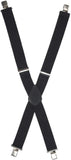 Mens Suspenders, 2 Inches Wide X Back Adjustable Suspenders with Heavy Duty Clips Men's Strip Sling Decor
