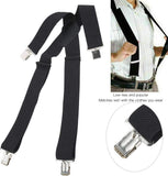 Mens Suspenders, 2 Inches Wide X Back Adjustable Suspenders with Heavy Duty Clips Men's Strip Sling Decor
