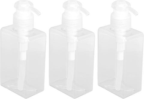 3Pcs Travel Bottle, 150ml Pump Bottle Lotion Dispenser, Clear Reusable Body Wash Container Bottles Empty Liquid Hand Soap Containers Plastic Press For Kitchen Bathroom